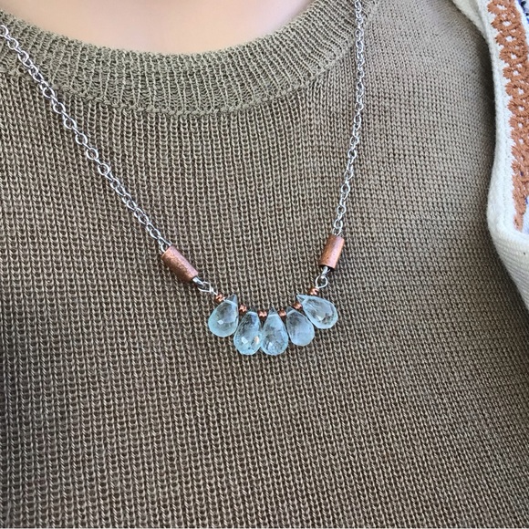 Sundance Charm Aquamarine Necklace - Picture 10 of 10